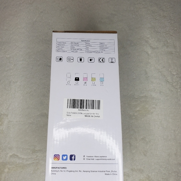 Sboly - USB Rechargeable Mini Blender - Pink - Picture 3 of 4